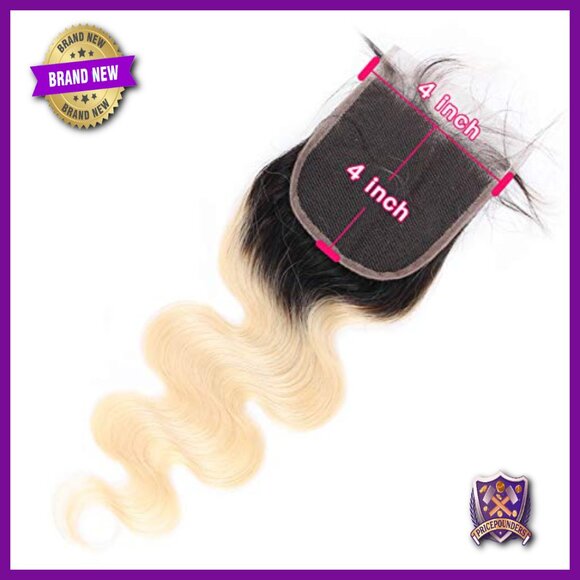 14 Inch Human Hair Lace Closure Body Wave 4x4 Pre Plucked main image 4